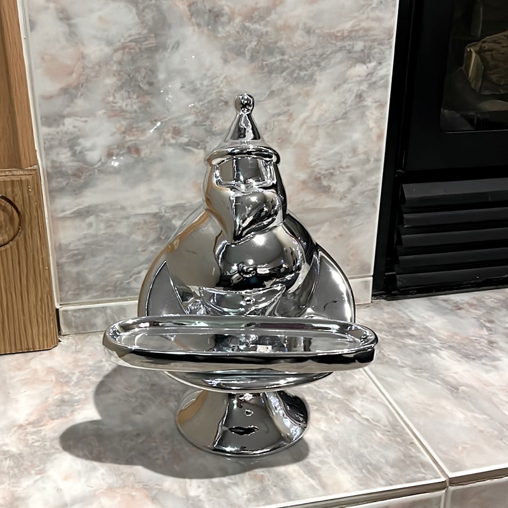Silver plated Santa